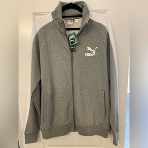 Men’s Puma Jacket Sz L Gray